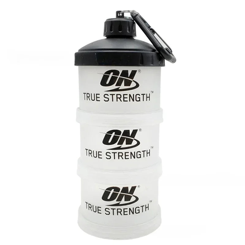 Stackable protein powder container